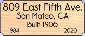 809 East Fifth Ave sign
